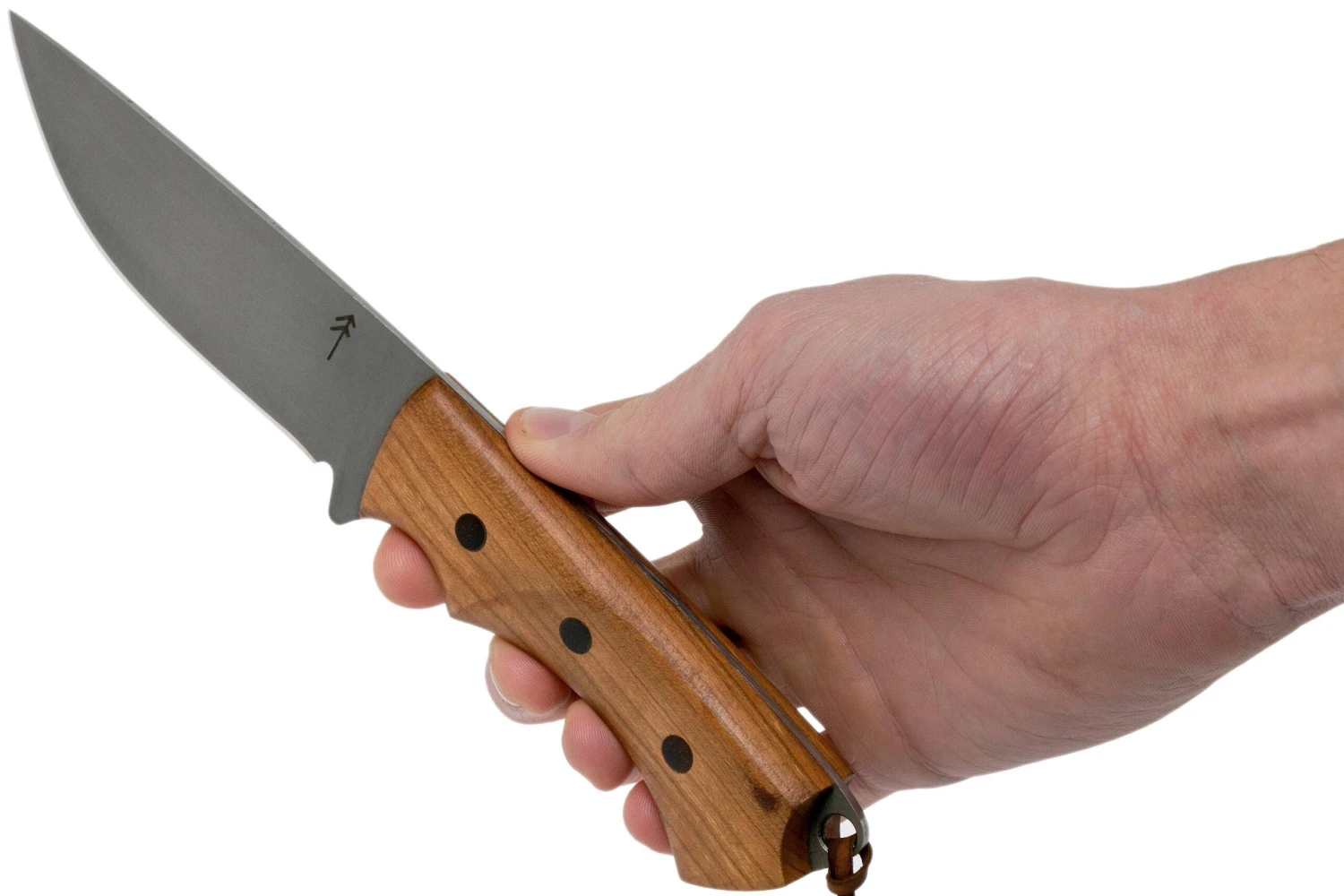 Autine Kurbads, Cherry, Elmax, Brown RH Sheath, Cuchillo De Exterior 6 Autine Kurbads, Cherry, Elmax, Brown RH Sheath, Cuchillo De Exterior - Imagen 6