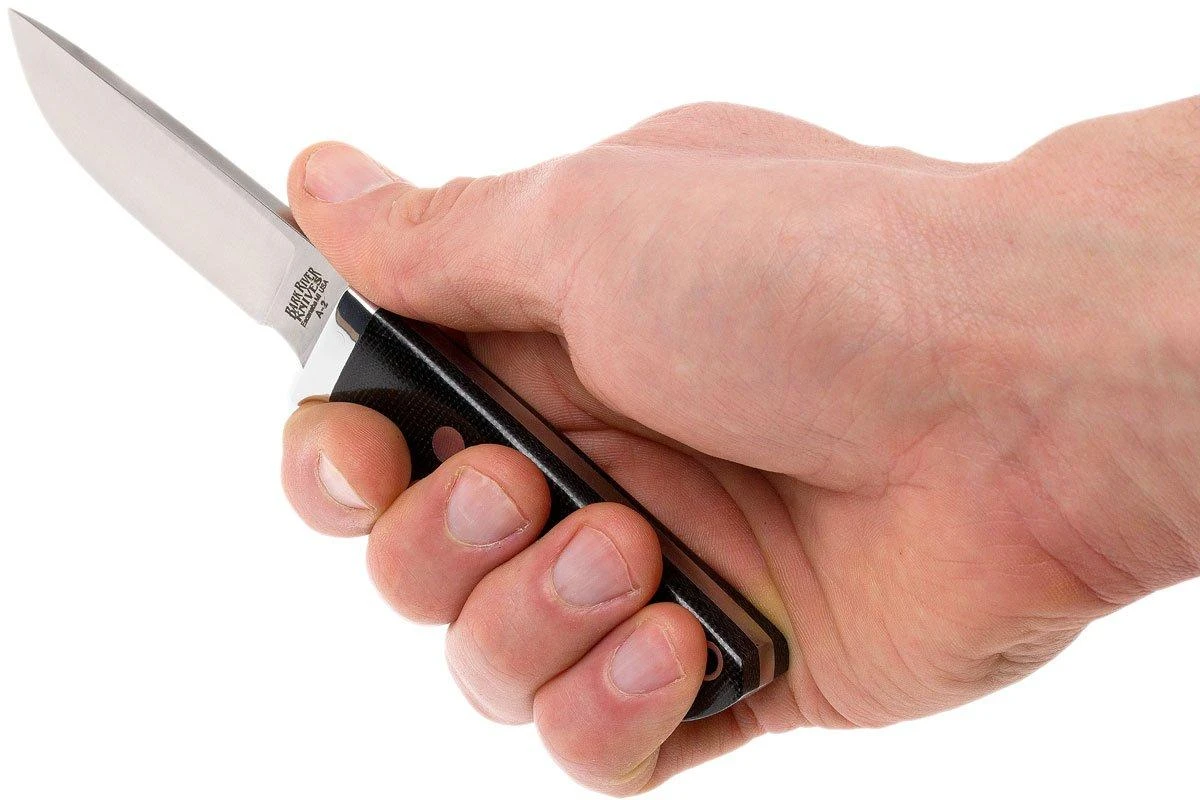 Bark River Huntsman A2, Black Canvas Micarta 6 Bark River Huntsman A2, Black Canvas Micarta - Imagen 6