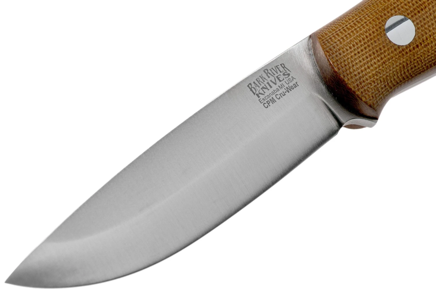 Bark River Bushcrafter CPM CruWear, Natural Canvas Micarta, Cuchillo Bushcraft 3 Bark River Bushcrafter CPM CruWear, Natural Canvas Micarta, Cuchillo Bushcraft - Imagen 3