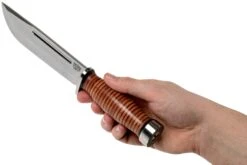 Bark River Quartermaster CPM 3V, Stacked Leather -The Adventure Kit BRK07 229SDL 06 bark river knives