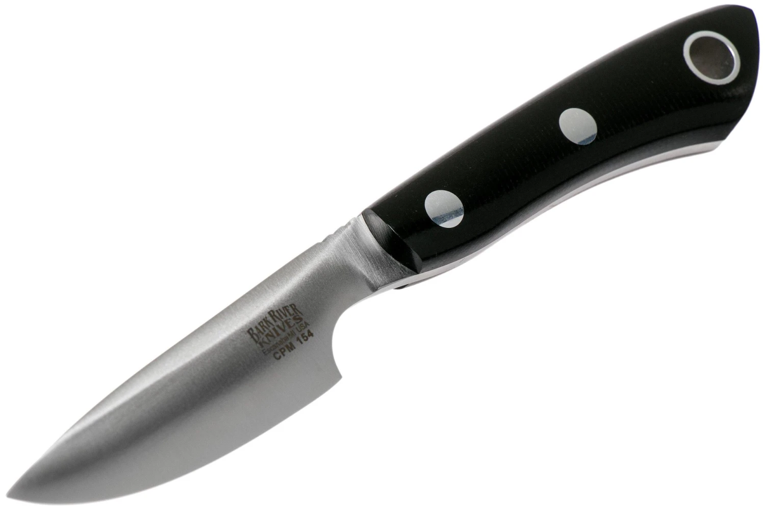 Bark River Rascal II CPM 154 Black Canvas Micarta Cuchillo De Caza 3 Bark River Rascal II CPM 154 Black Canvas Micarta Cuchillo De Caza - Imagen 3