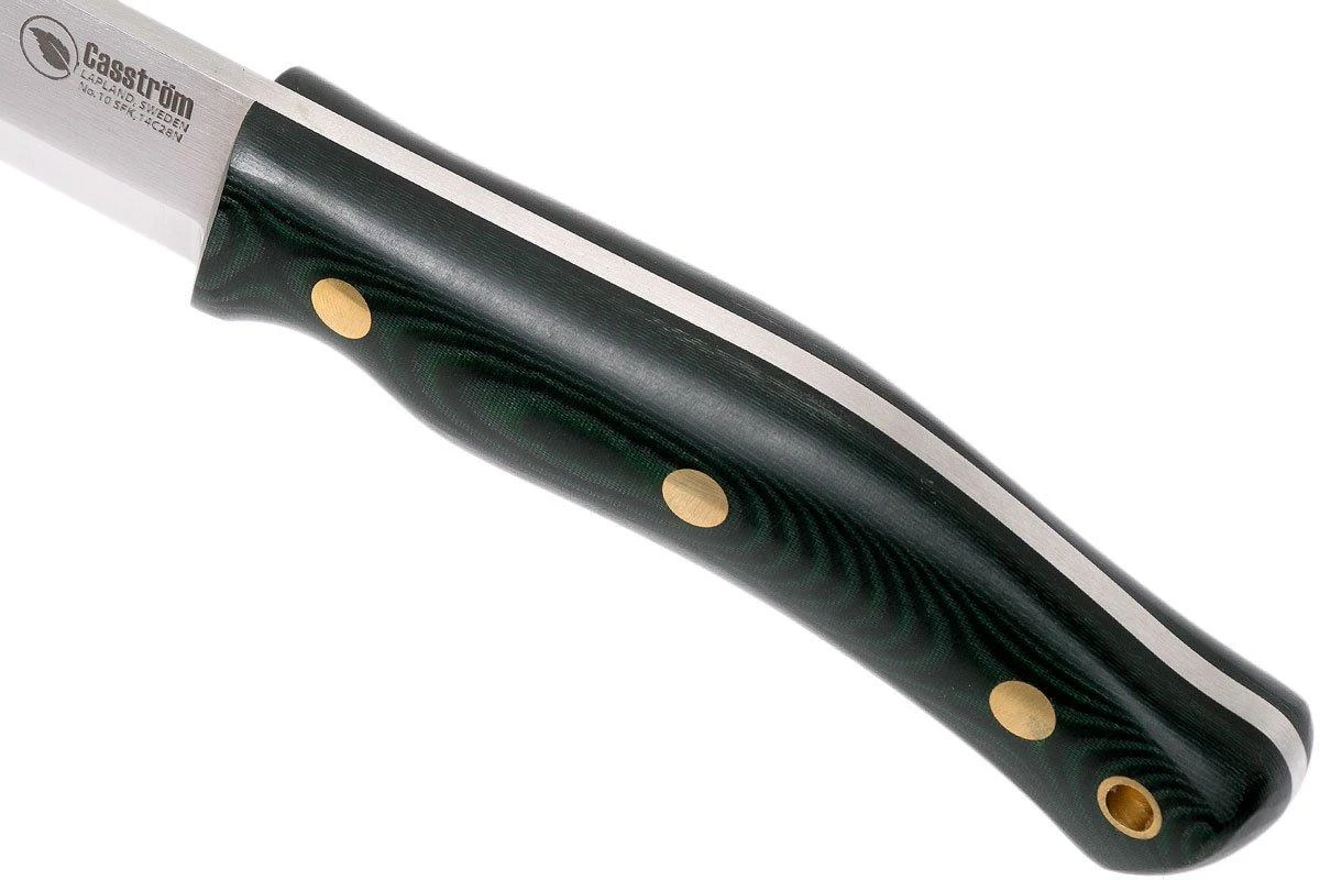 Casström No. 10 Swedish Forest Knife Green Micarta, 14C28N Scandi Grind 13107 5 Casström No. 10 Swedish Forest Knife Green Micarta, 14C28N Scandi Grind 13107 - Imagen 5