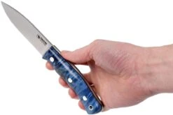 Casström No. 10 Swedish Forest Knife Blue Curly Birch, 14C28N Flat Grind 13119 13 Casström No. 10 Swedish Forest Knife Blue Curly Birch, 14C28N Flat Grind 13119 -The Adventure Kit CM13119 06 casstrom cm13119 06