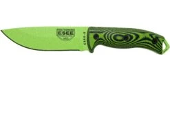 ESEE Model 5 Venom Green Blade 3D Neon Green-Black G10 Cuchillo De Supervivencia 5PVG-007 Funda De Kydex + Clip Plate
