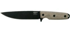 EKA RTG1 Black Blade, Canvas Micarta Cuchillo De Supervivencia