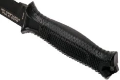 Gerber Strongarm Fixed Blade Black SE 30-001060N Cuchillo Fijo, Parcialmente Dentado -The Adventure Kit GE30 001060N 04 gerber strongarm ge30 001060n 04