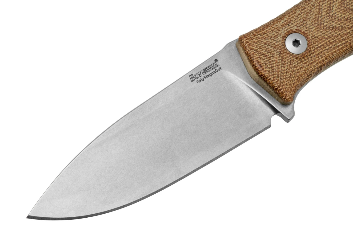 Lionsteel M4 Natural Micarta MagnaCut, KATO Exclusive, M4-MC-CVN Cuchillo Fijo 3 Lionsteel M4 Natural Micarta MagnaCut, KATO Exclusive, M4-MC-CVN Cuchillo Fijo - Imagen 3