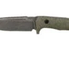 LionSteel T5B-CVG Green Canvas Micarta Black Cuchillo Fijo