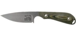 White River Knives M1 Caper Black & OD Linen Micarta Cuchillo Fijo, Funda Kydex